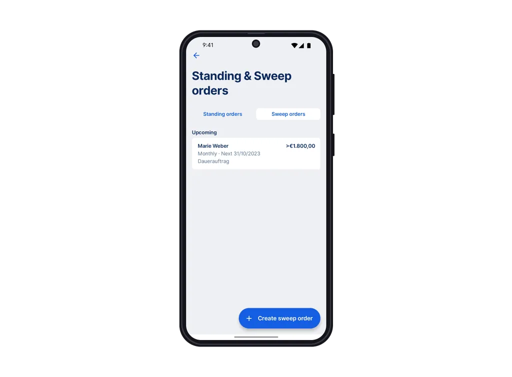 Standing & Sweep Orders
