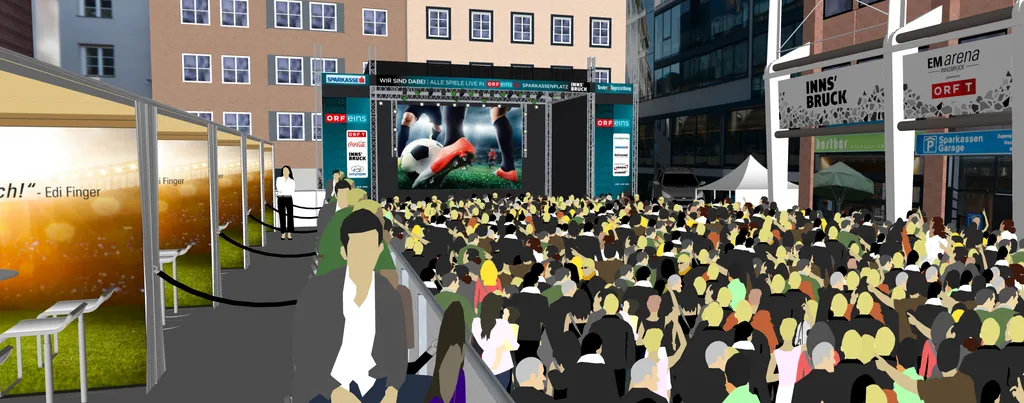 Ausschnitt aus 3D-Animation Sparkassenplatz