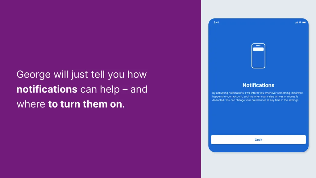 George will just tell you how notifications can help – and where to turn them on.