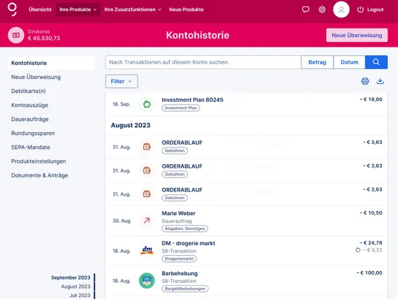 KontouebersichtWeb