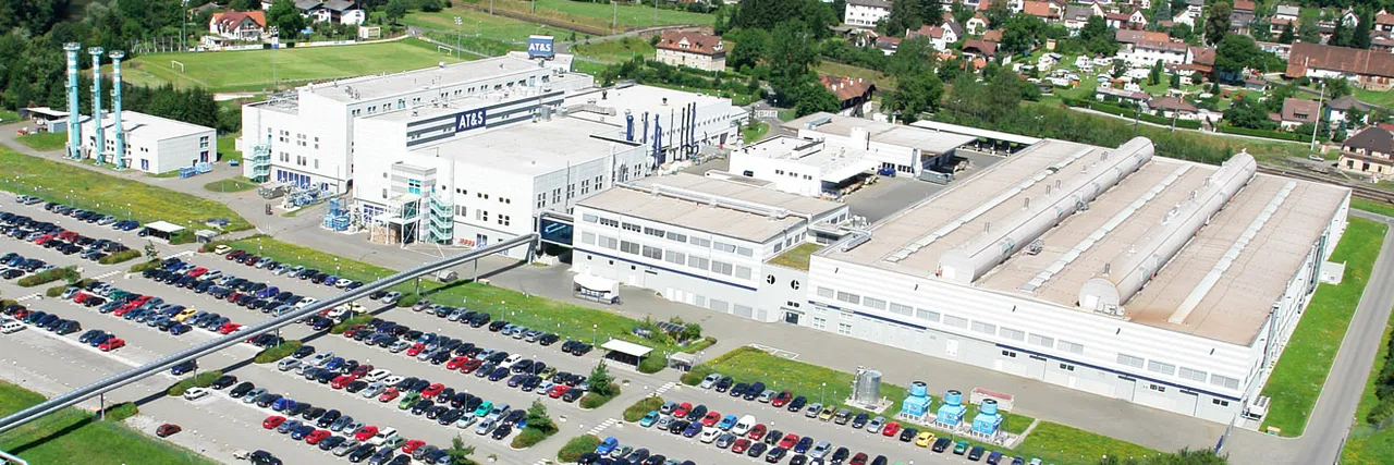 Der Unternehmensstandort von AT&S in Hinterberg - Übersicht