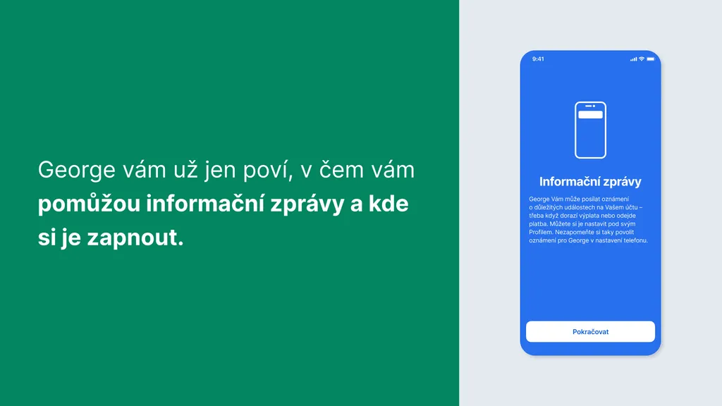 George vám už jen poví, v čem vám pomůžou informační zprávy a kde si je zapnout.