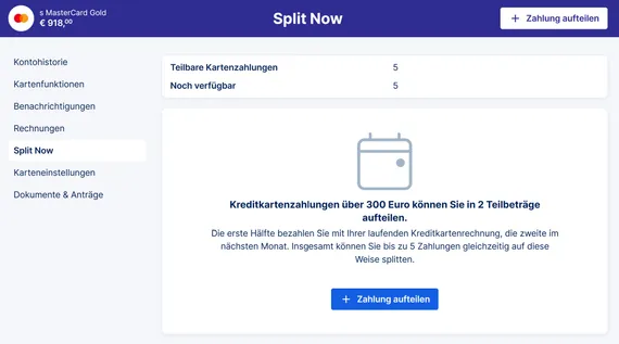 Split Now Start
