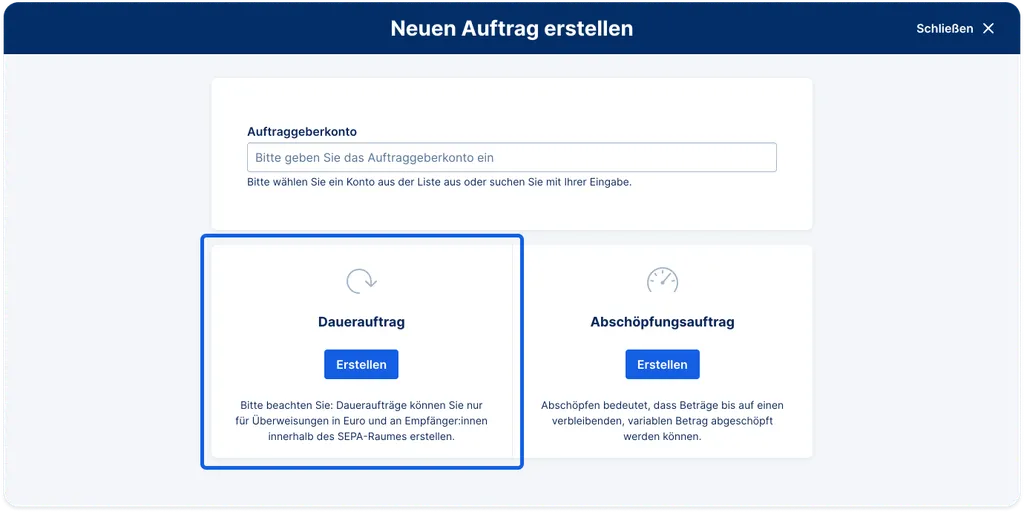 Dauerauftrag 