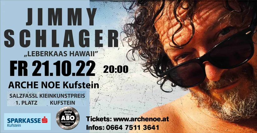 Plakat Jimmy Schlager "Leberkaas Hawaii"