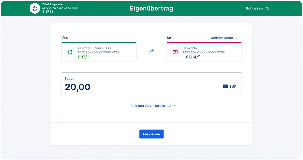 Eigenübertrag