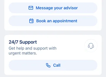 Contact advisor - app
