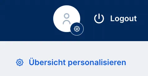 Übersicht personalisieren