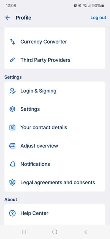 Notifications in the profile