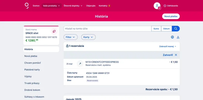 detail rezervácie web