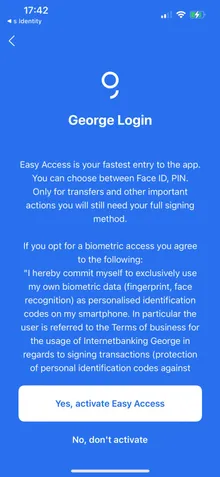 George Login Activate Easy Access
