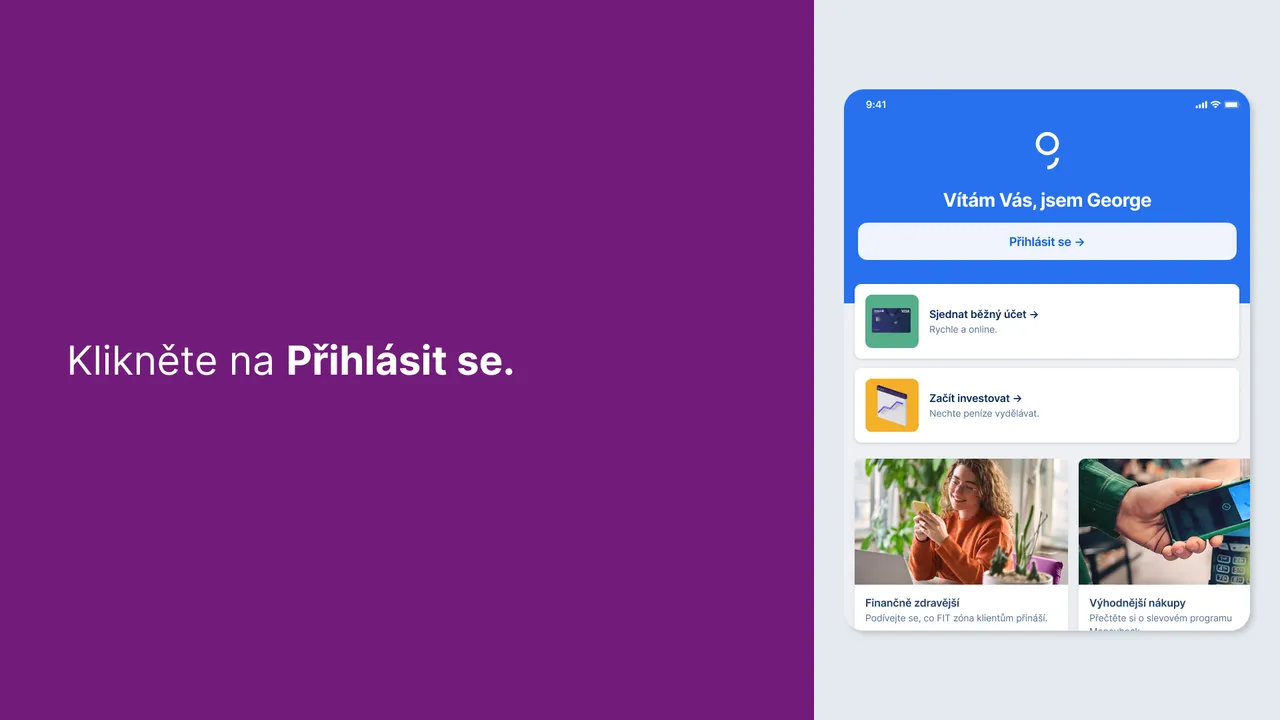 Klikněte na Přihlásit se.