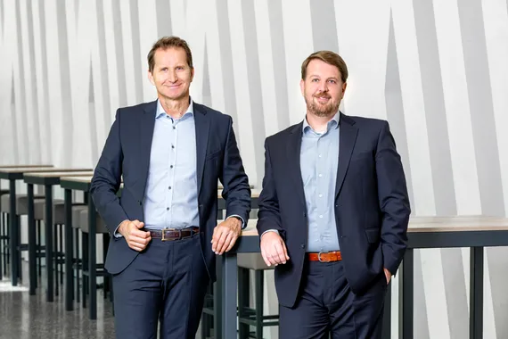 s Wohnfinanz-Vorstände: Jörg Schretter und Christoph Krammer