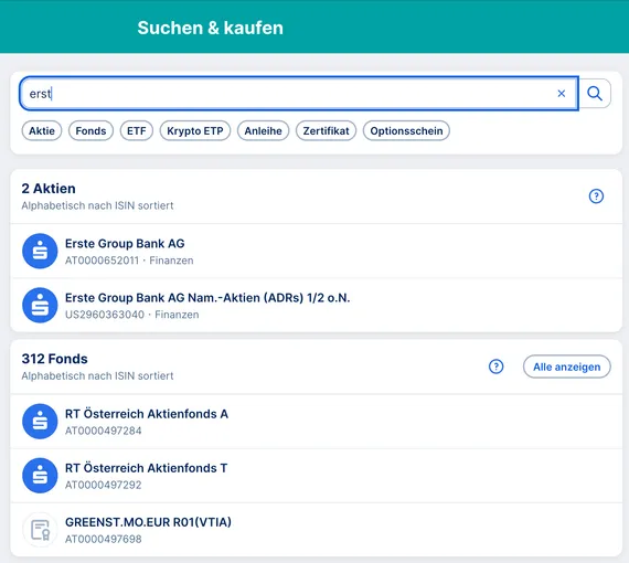 Suchen und Kaufen im Webbrowser