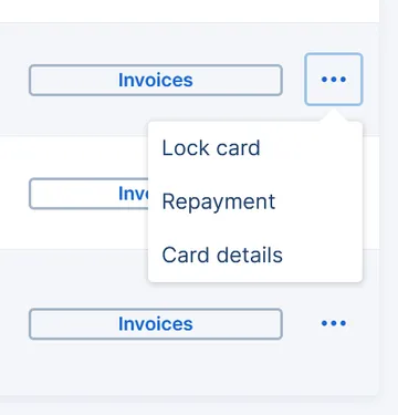 Action button cards