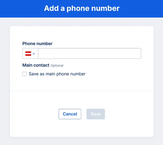 Phone number