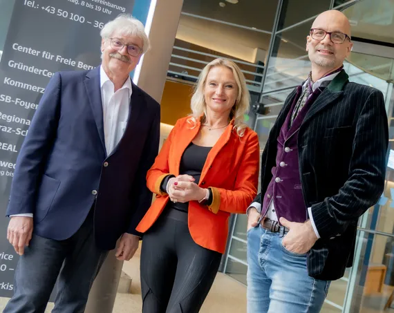 V. l.: Ernst Rath, Leiter Geschäftsfeld Kommerz Steiermärkische Sparkasse, Dagmar Eigner-Stengg, Leiterin GründerCenter Steiermärkische Sparkasse und Gernot Hutter, Geschäftsführer N17